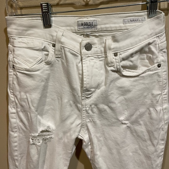 AGOLDE Sophie White High Rise Skinny Jeans - Picture 4 of 13